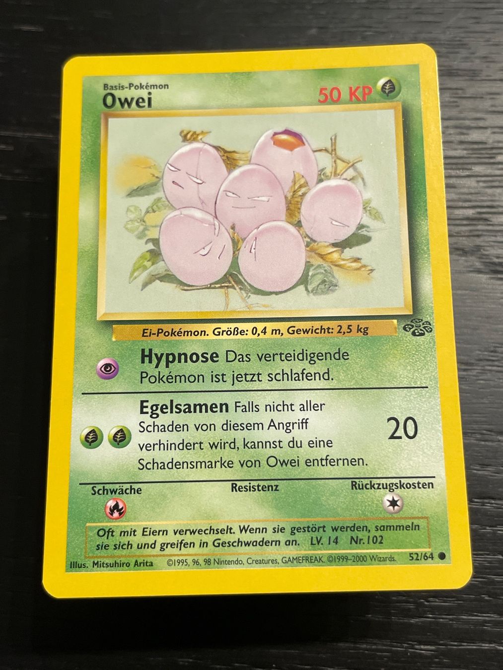 Pokémon Carte collezionabili: Pokemon Owei 52/64 Jungle DE – Usato da Hugelshofen venduto da Suimosa