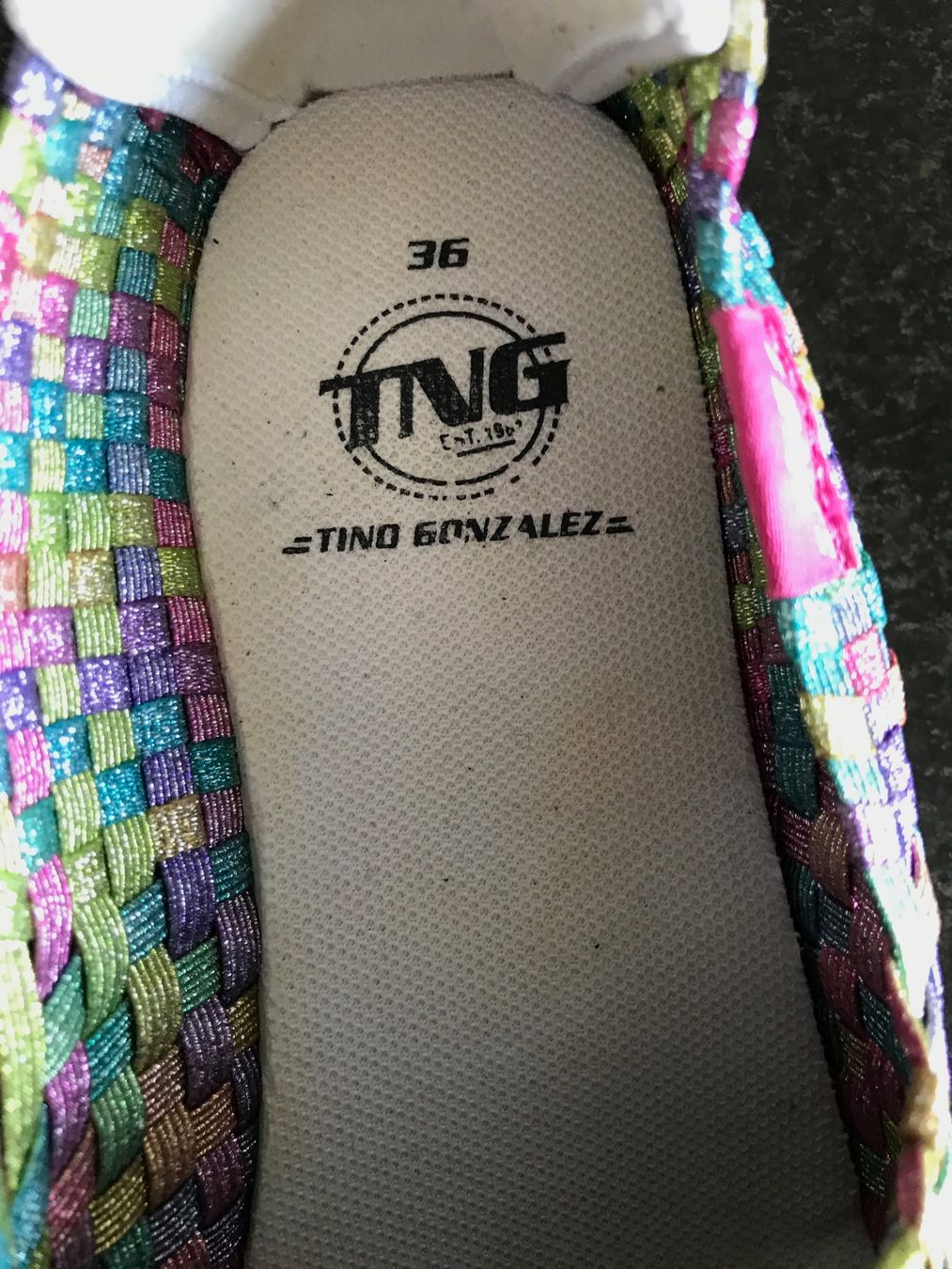 Scarpe da donna: Bunte Sommer-Flechtschuhe Grösse 36 – Usato da Rafz venduto da findelmundo68 4