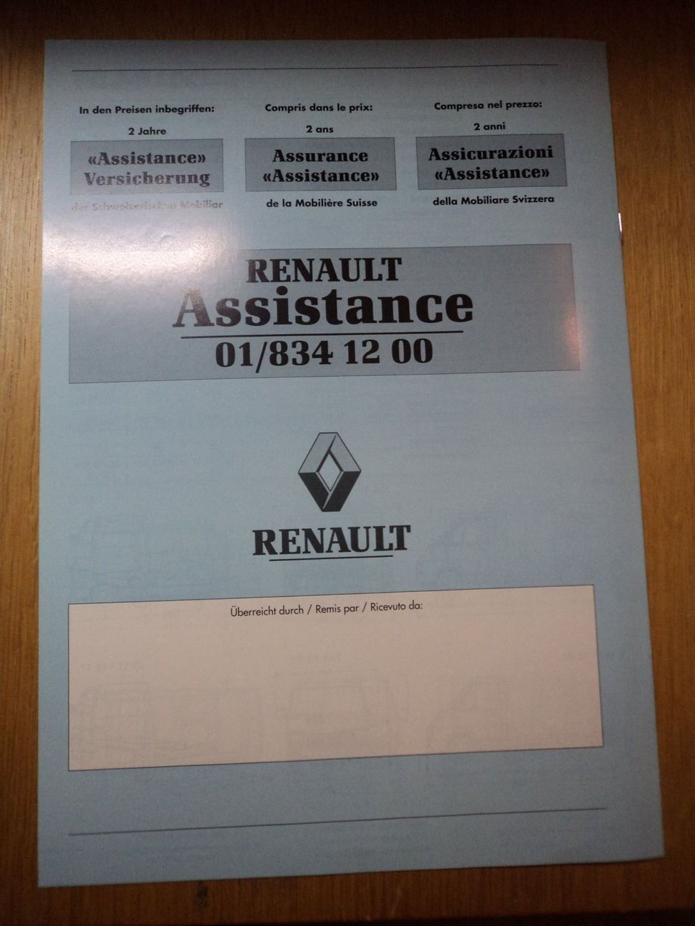 Renault Dokumente: Prospekt Renault Traffic Transporter 1996 – Gebraucht aus Schwarzenburg von modelCARama 1