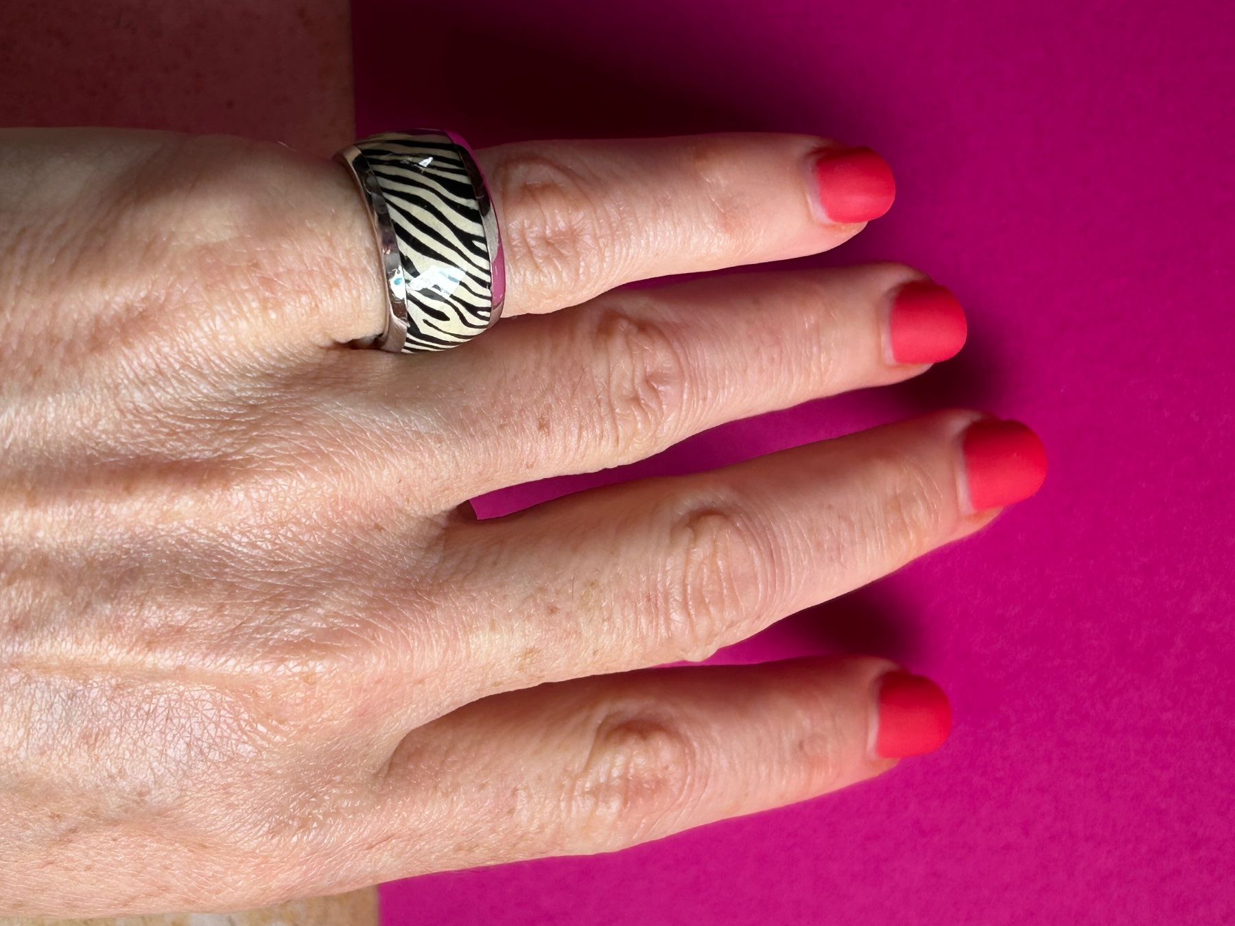 Ringe: Silberring Zebra (52) – Gebraucht aus Dittingen von Bijoubelle 1