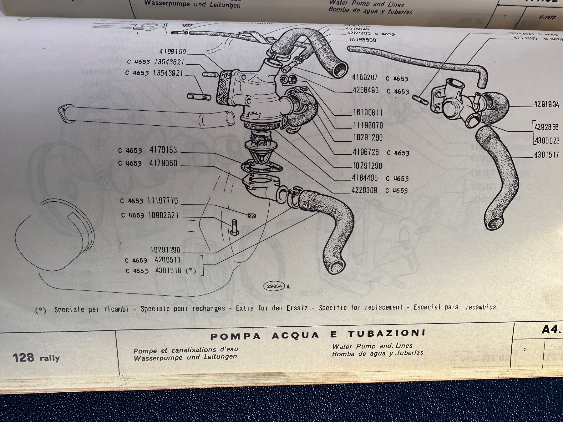 Libri: Ersatzteilkatalog , Fiat 128 Rally , Oldtimer – Usato da Boswil venduto da pavo1 6