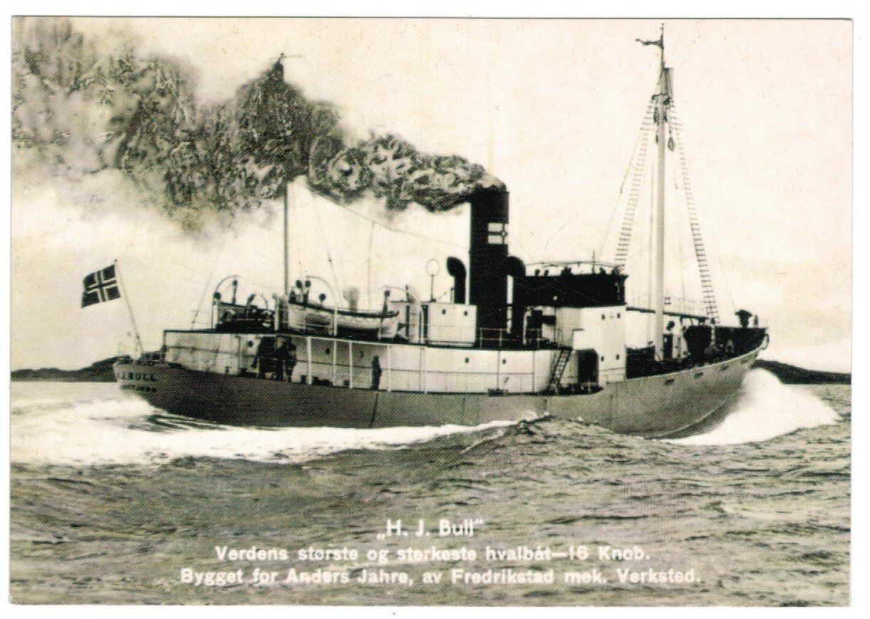 Cartoline postali: AK  Dampfschiff "H. J. Bull" – Usato da Zürich venduto da Tolima194