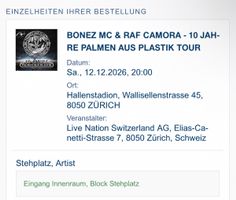 BONEZ MC & RAF CAMORA 10 JAHRE PALMEN AUS PLASTIK TOUR