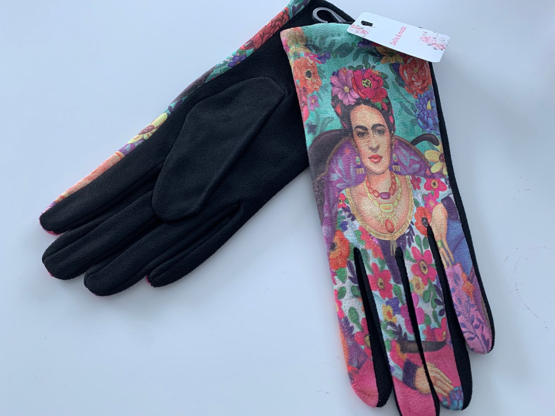 Guanti & manicotti: Frida Kahlo Handschuhe mit Seide,Grösse S/M Neu – Nuovo e nell'imballaggio originale da Nunningen venduto da silvermoon68 1