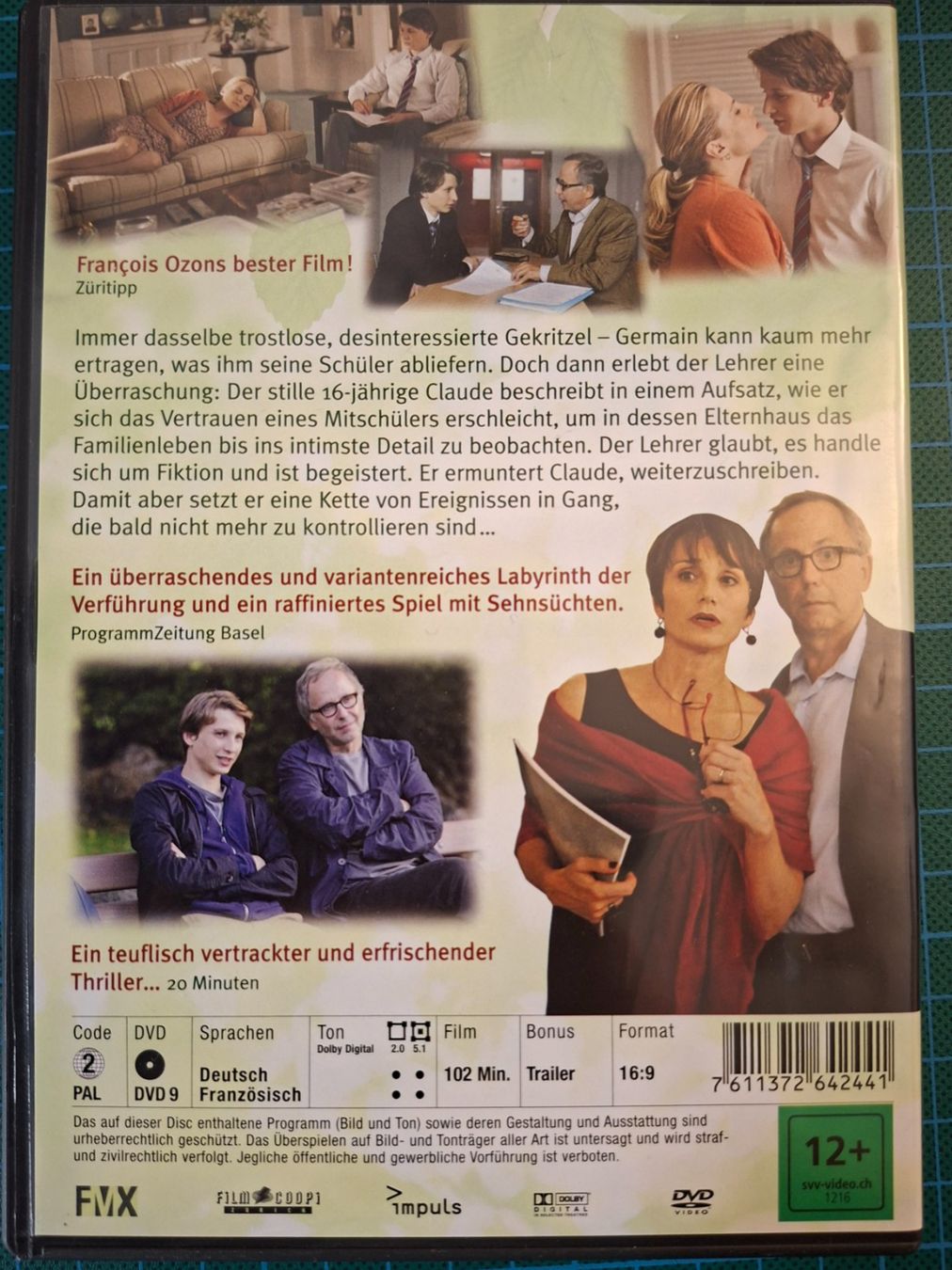 Tutti i DVDs: François Ozon Film "Dans la Maison" DVD – Usato da Reidermoos venduto da Irma-Maria 1