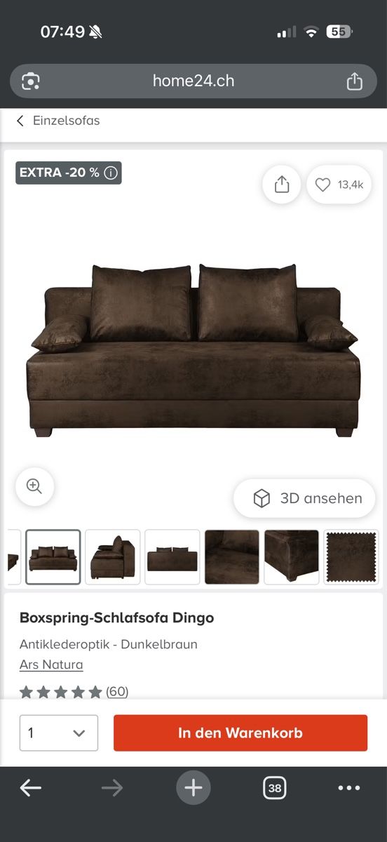 Sofas: Sofa bed | Schlafsofa – D'occasion à Langnau am Albis par busycoder 2