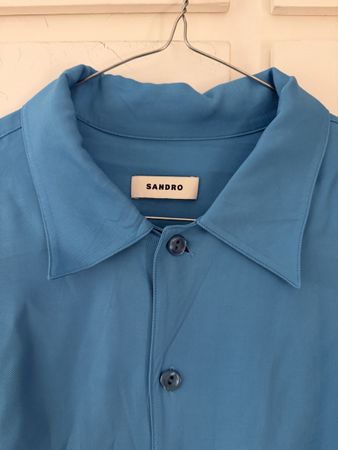 Camicia Sandro uomo blu taglia L nuova