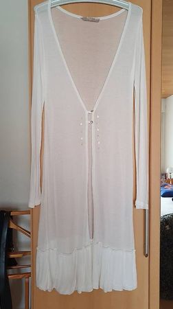 Long Strickjacke hauchdünn für Sommer