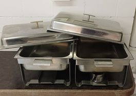 2x Warmhaltebehälter Edelstahl für Buffet