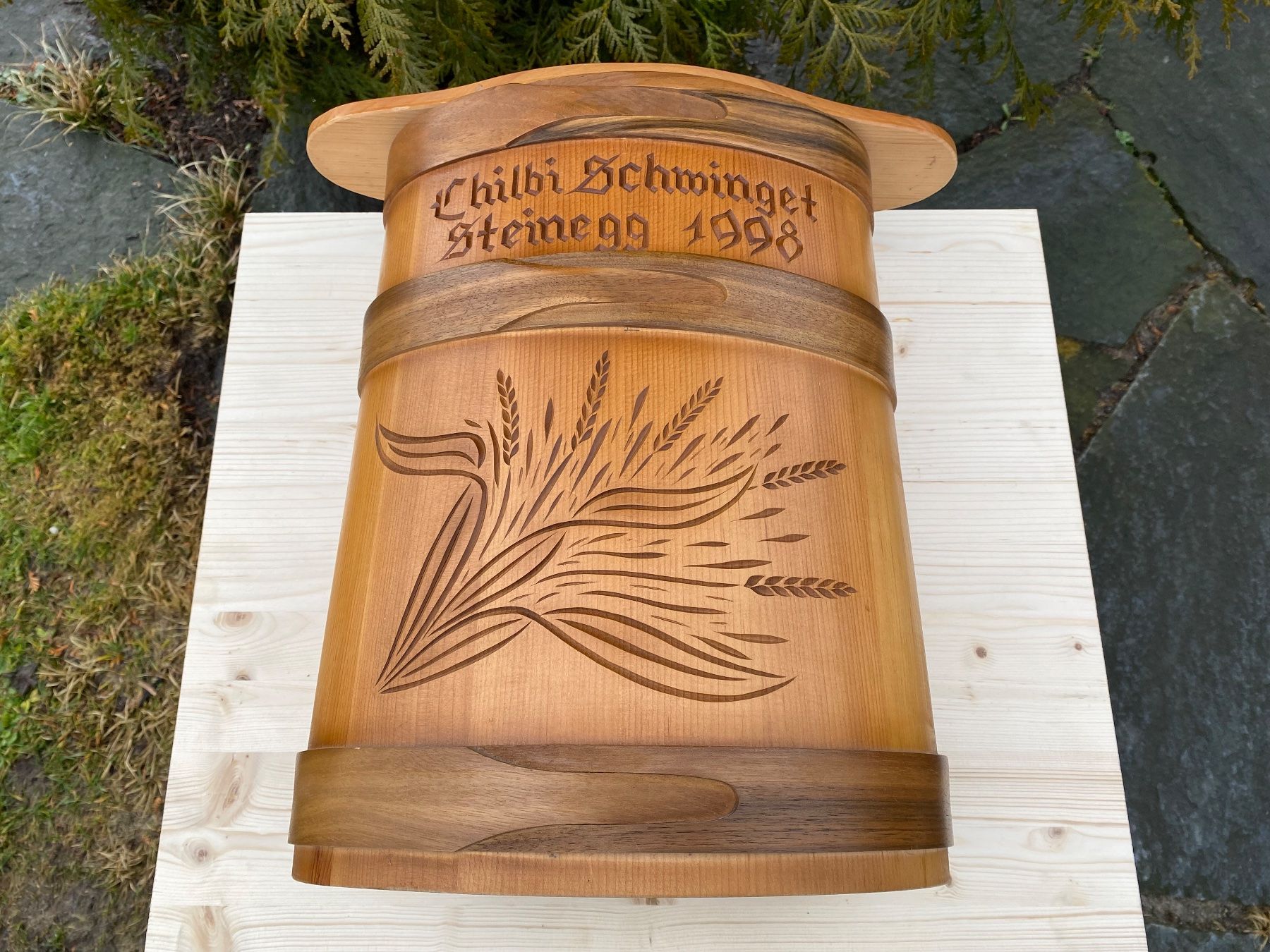 Campanacci mucche: Schöne alte Holztause – Usato da Feldbach venduto da Olive1