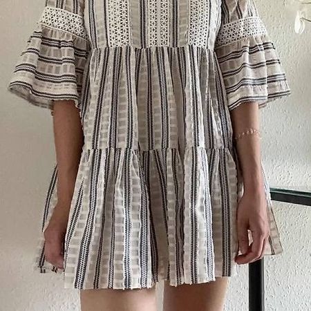 Robe d'été Sandro - Taille 36 - Neuve - Tissu doublé et moti