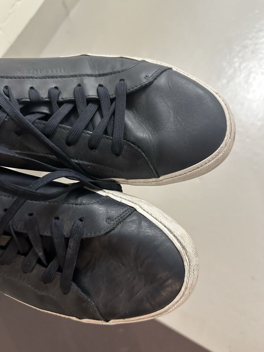 Tommy Hilfiger Scarpe da uomo: Tommy Hilfiger Sneaker dunkelblau Leder Grösse 45 – Usato da Reinach BL venduto da Alles_muss_weg00 6