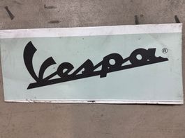 Vespa Werbeschild aus Blech -Vintage   ca. 97 x 41 cm