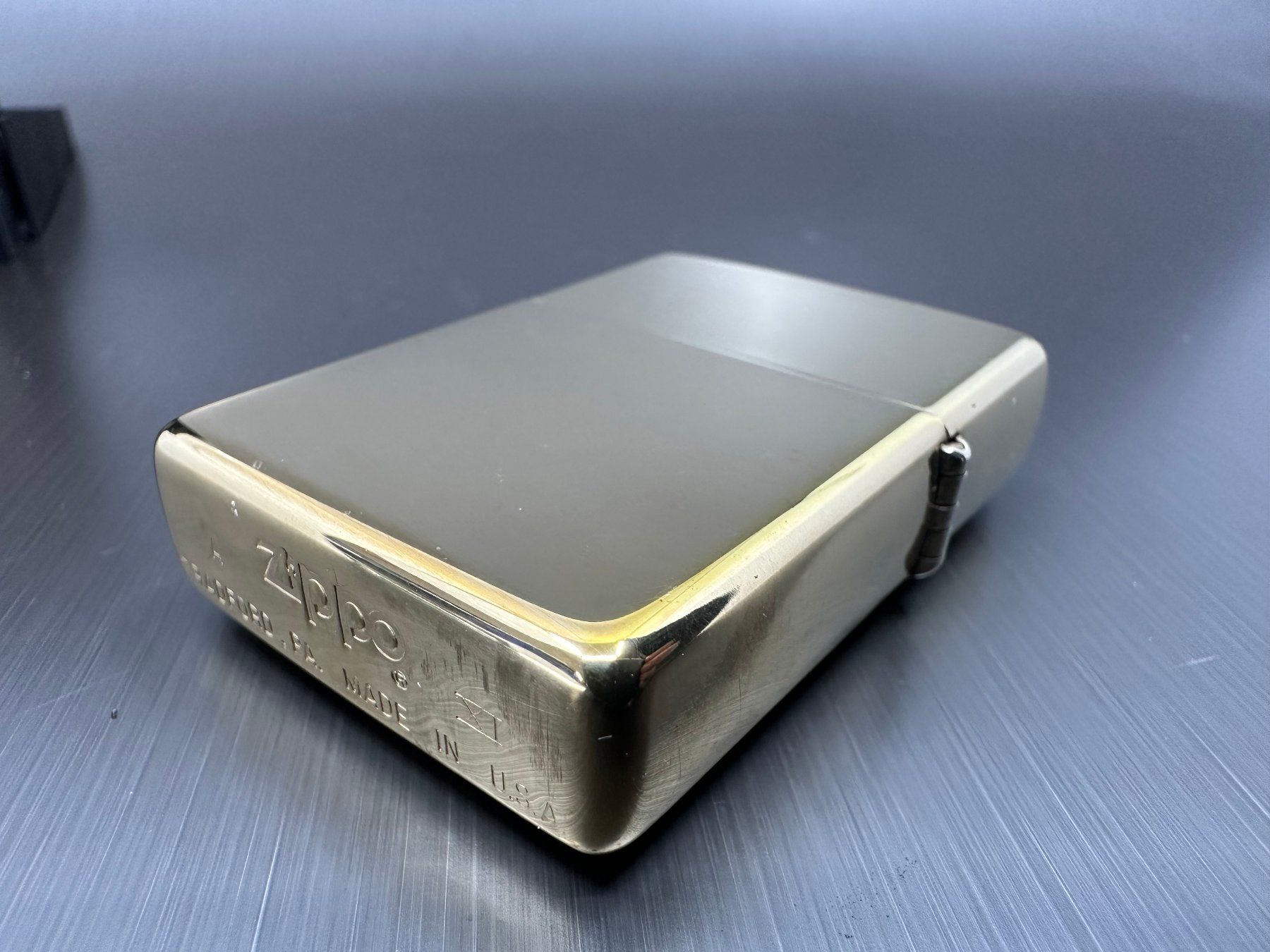 Zippo Accendini: Zippo U.S.S. Missouri, Solid Brass   Unbenutztes Feuerzeug – Usato da Arisdorf venduto da Liquidus 3