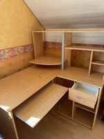Bureau d’angle couleur hêtre