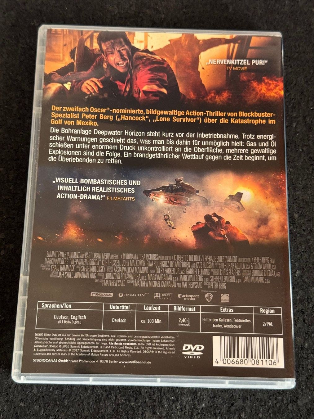 Tutti i DVDs: Deepwater Horizon DVD DE/EN – Usato da Fribourg venduto da tschjoly 1