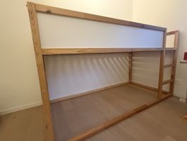 Kura Bett. Weiss/Kiefer 90x200 cm. Top/Einwandfreierzustand