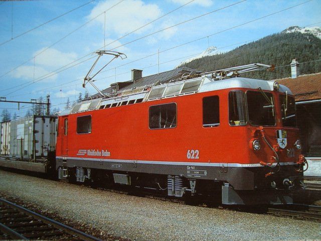 Modell der Rhätische Bahn RhB Lokomotive Ge 4/4 II 622 mit