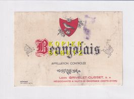 Etikette - Beaujolais (Grivelet-Cusset) /bd