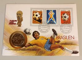 Numisbrief Fussball-Weltmeister Brasilien 1990 ab 1 Fr. !!