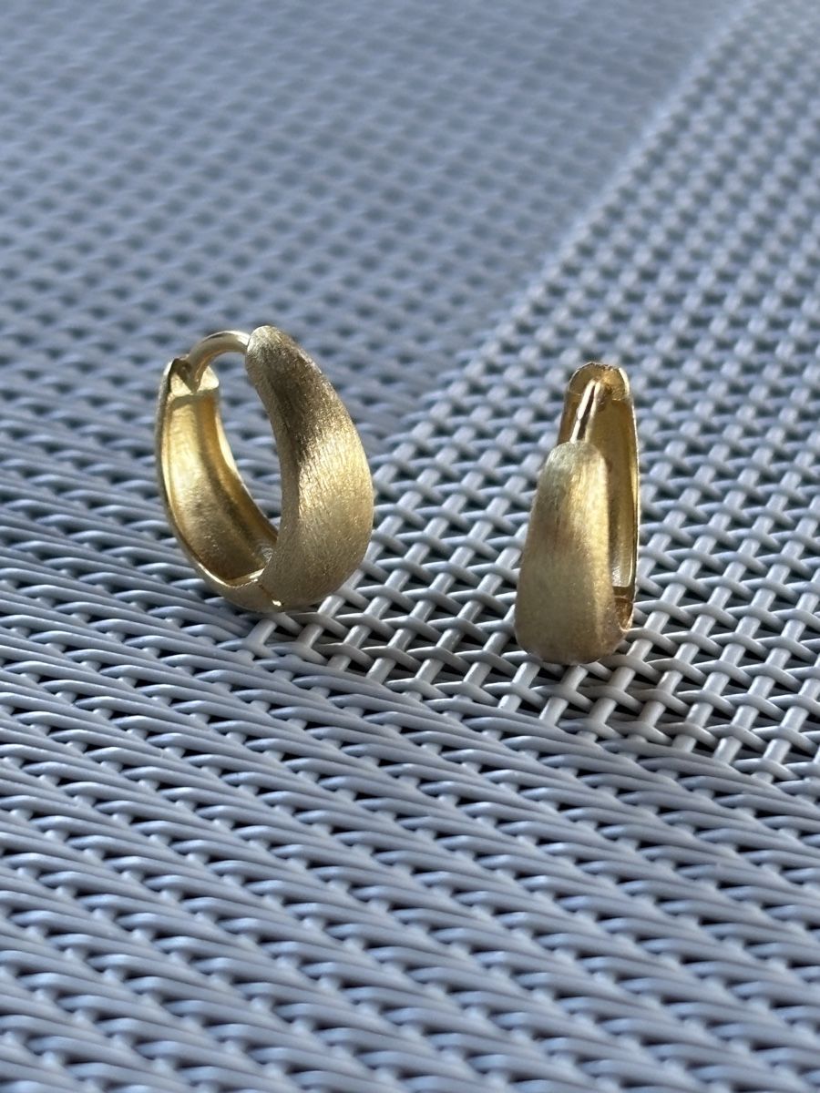 Ohrringe & -stecker: Small 925 silver hoops. Gold plated. 9 mm Size. – Neu (gemäss Beschreibung) aus Dübendorf von S1973E 6