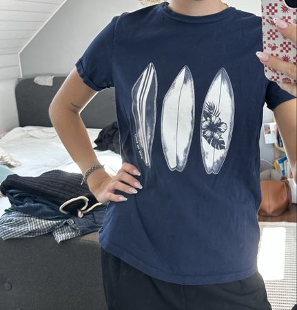T-Shirt naviblue/dunkelblau Surf Motiv