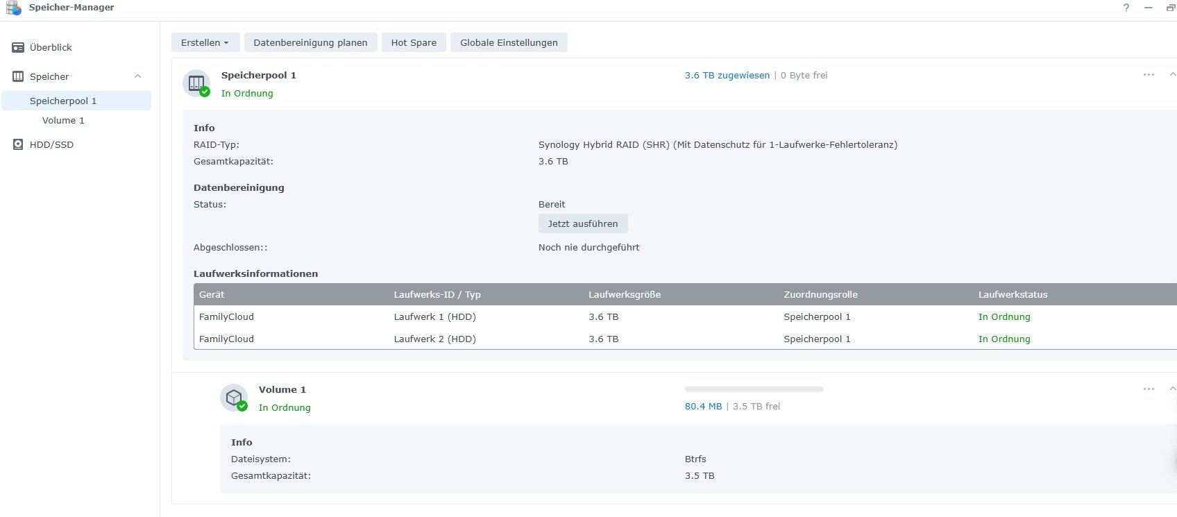 Synology PC: Synology DiskStation DS218 inkl. 8 TB Speicher – Usato da Menziken venduto da Columbus 7