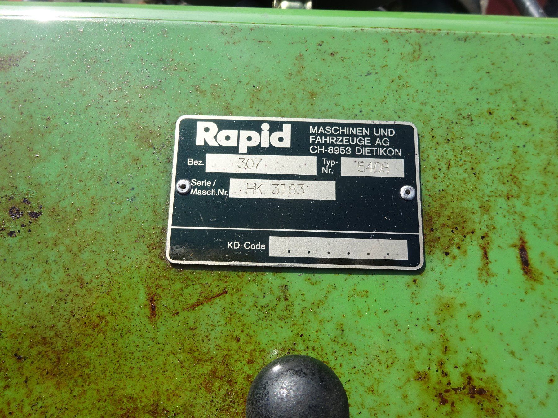 Rapid Tutte le macchine: Motormäher Rapid 307 – Usato da Bauma venduto da deutz08 5