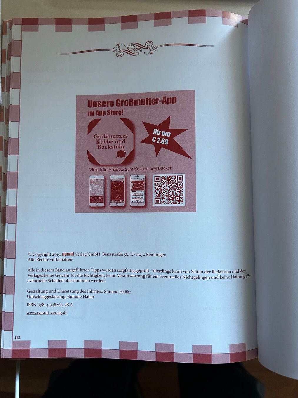 Bücher: Rezeptbuch zum selber eintragen – Neu (gemäss Beschreibung) aus Mels von Kssi 3