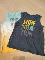 2x ärmellose Shirts Grösse 134