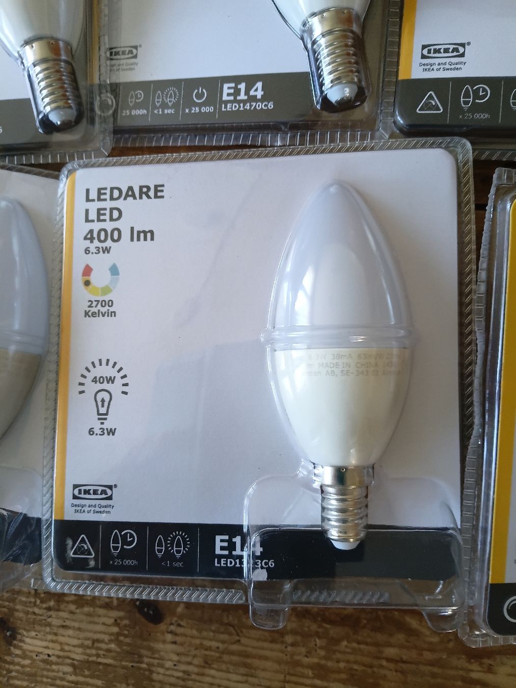 Ikea Lampes: 6 IKEA LEDARE E14 LED Lampen,  – Neuf avec emballage d'origine à Schwarzenberg LU par Agamy 3