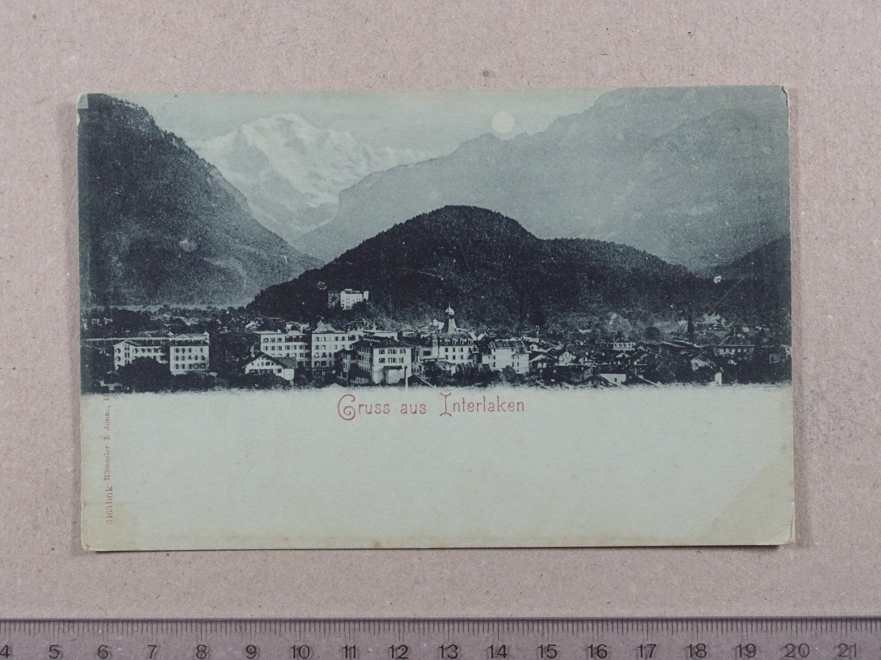 Cartoline postali: Interlaken – Usato da Lenzburg venduto da fh1