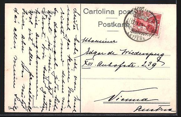 Cartoline postali: Lugano-Paradiso, Totalansicht mit See un – Usato da Berlin venduto da bartko-reher 1