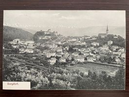 BURGDORF Ortsansicht mit Schloss & Kirche & Hochkamine, 1910
