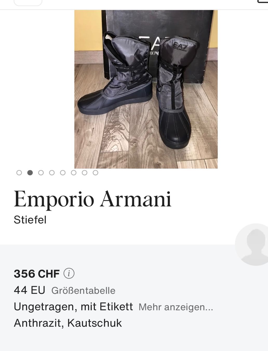 Armani Scarpe da uomo: EA7 Emporio Armani Winter Boots, Apres-Ski Boot – Usato da Zug venduto da pav_q5f7 1