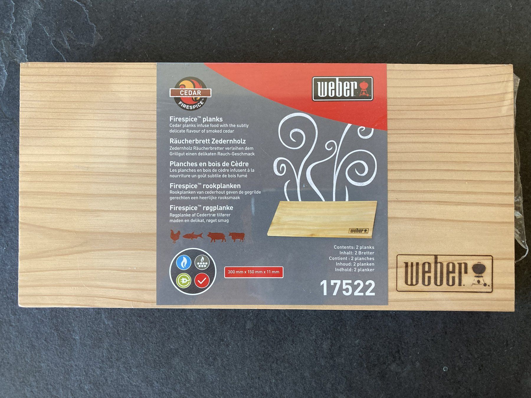 Holzartikel: Weber Räucherbretter aus Zedernholz – Neu und originalverpackt aus Herisau von beate011171