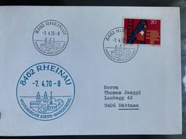 Schweiz 1970 Cachet + Werbestempel Rheinau 7.4.1970