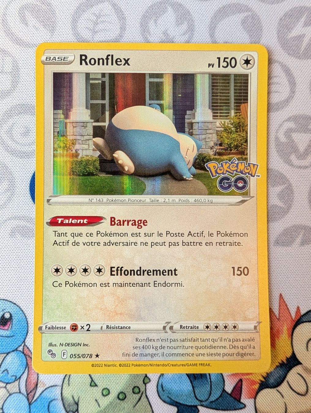 Pokémon Sammelbilder & Trading cards: Pokémon FR Ronflex holo 055/078 Pokémon Go – Neu (gemäss Beschreibung) aus Thônex von Janadel