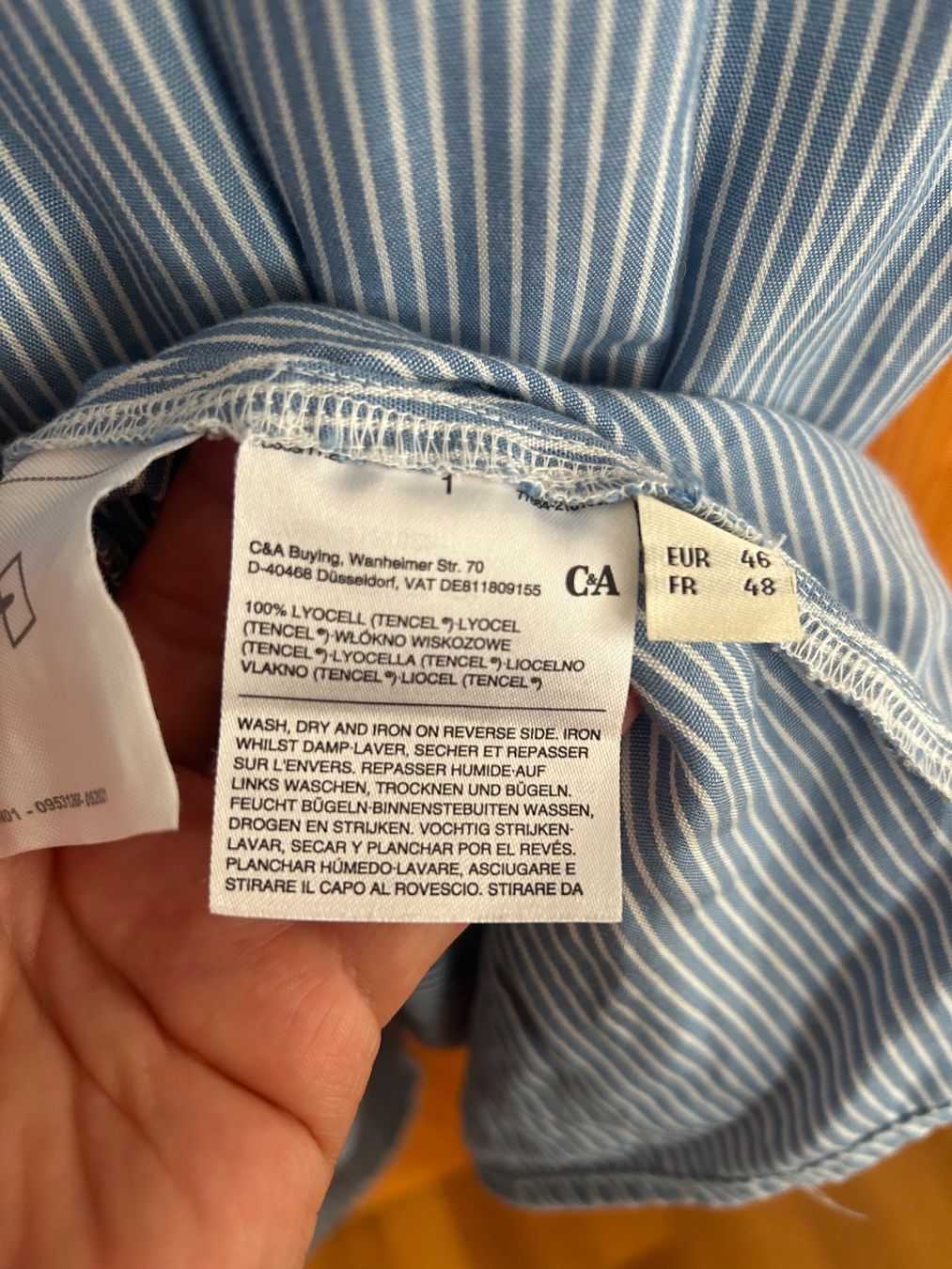 C&A Vestiti: Kleid, blau gestreift  Grösse 46 – Usato da chur venduto da corazon710 3