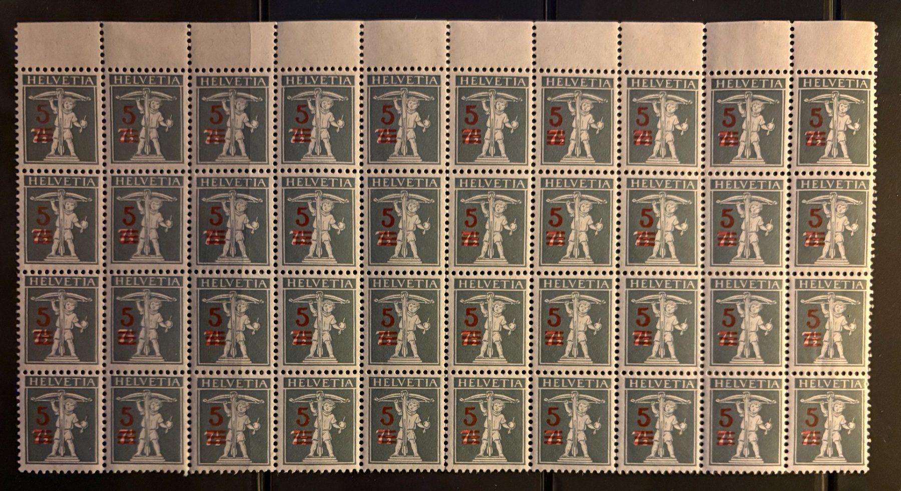 Tutti i francobolli: 40ER BOGEN TELL SOHN – Usato da Ostermundigen venduto da crazy-horse-1840