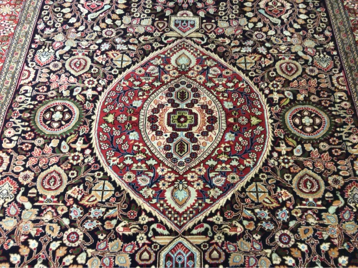 Tappeti: Täbriz Seiden Orientteppich, Persien! N 34 – Usato da Zürich venduto da Hemmat 3