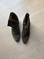 Stiefelette Boot Wildleder d-grün Anthology Paris Gr. 39,5