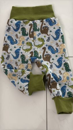 Fleece Thermo Pumphose mit süssen Dinos Gr. 68/74 Neu