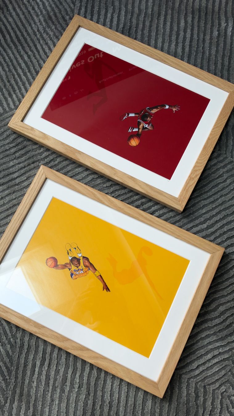 Foto & Immagini: Michael Jordan und Kobe Bryant Bilder – Usato da Russikon venduto da Bm2904