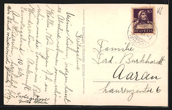 Cartoline postali: AK Sierre, Teilansicht mit Kirche – Usato da Berlin venduto da bartko-reher 1