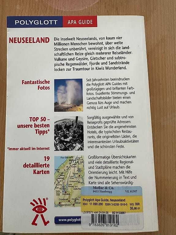 Libri: Neuseeland Reisenbuch – Usato da ramsen venduto da win_vtw2 2