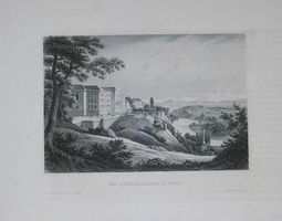 Bern Bundeshaus Stahlstich um 1855