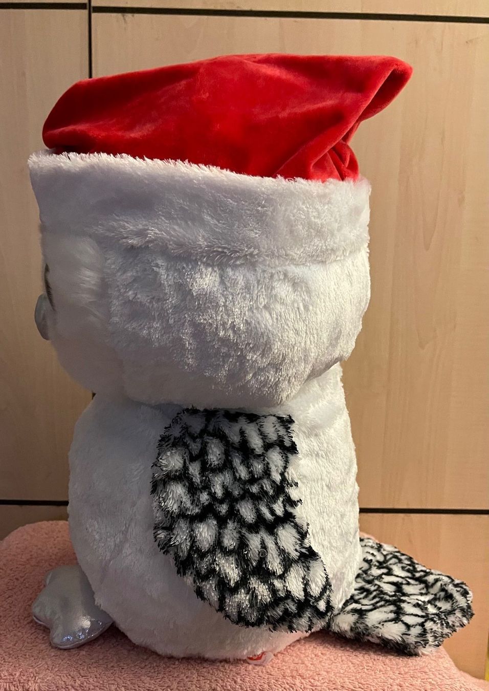 Copricapi, berretti & cappellini: Weiße Eule mit Samichlaus Mütze – Usato da Basel venduto da Seifehuesli 3