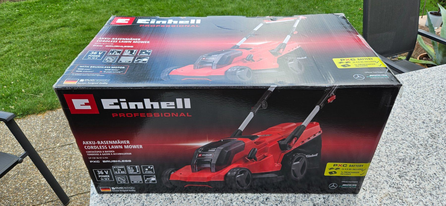 Einhell Tondeuses à gazon: Einhell Akku Rasenmäher Professional mit Garantie – Neuf (Voir description) à Lengnau par Biwo.50 1
