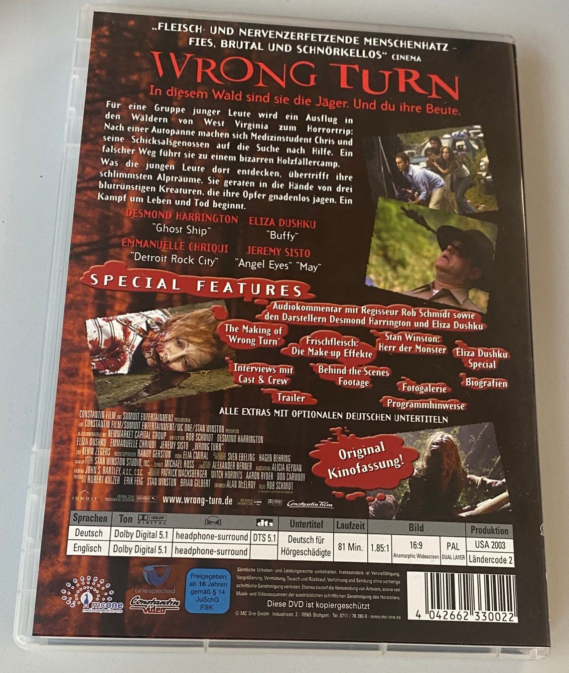 Alle DVDs: Wrong Turn DVD - Horror Film Klassiker – Gebraucht aus Neuhausen am Rheinfall von Restwertvoll 1
